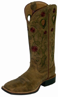 Twisted X WRS0016 for $179.99 Ladies Ruff Stock Western Boot with Bomber Leather Foot and a New Wide Toe